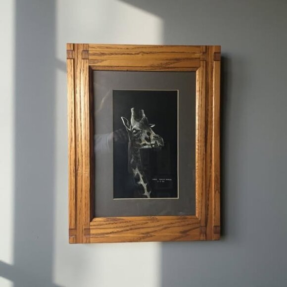 Original Scratchboard Giraffe Portrait by Carol Kehler-Hemdal (1985), Registered - Picture 8 of 14